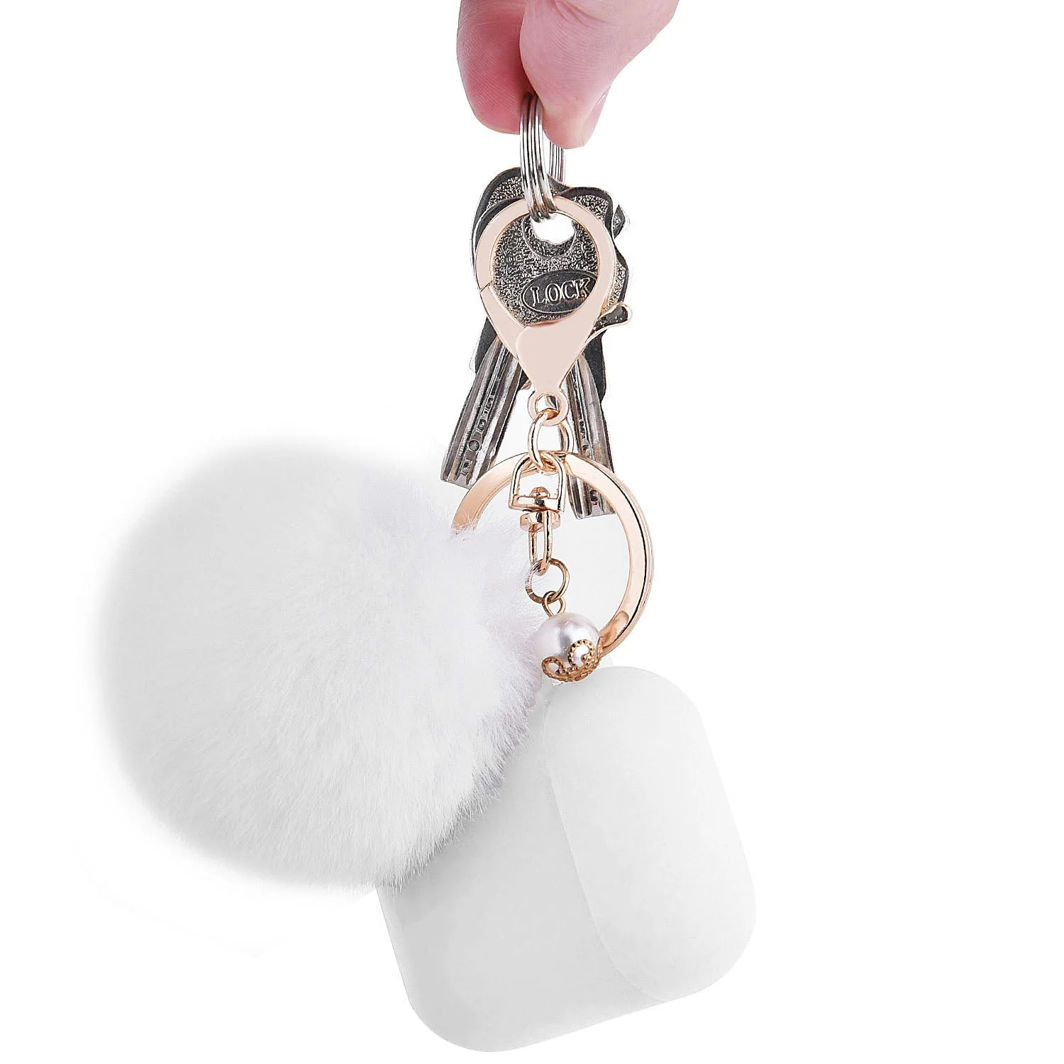 Fashion Case Protector With Decorative Pom Pom Fur Ball Compatible For Use With Apple AirPodsĀ® - Image 15