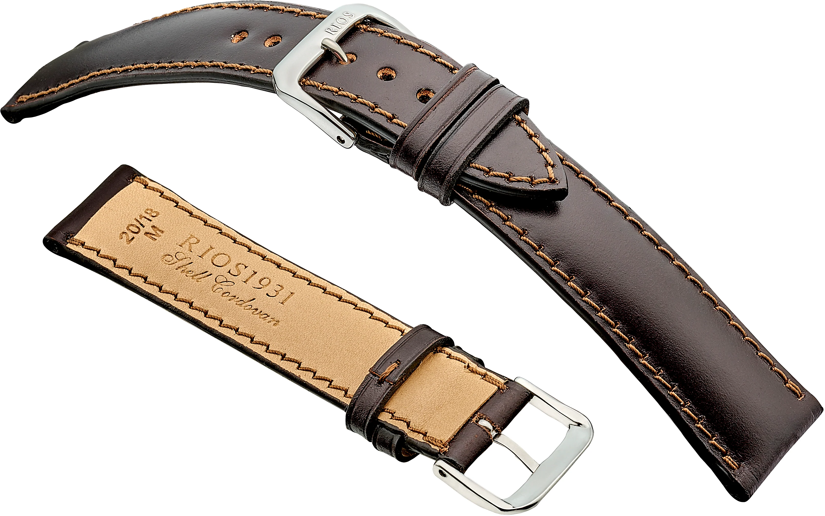 CHICAGO Shell Cordovan Leather Watchband R198 - Image 6