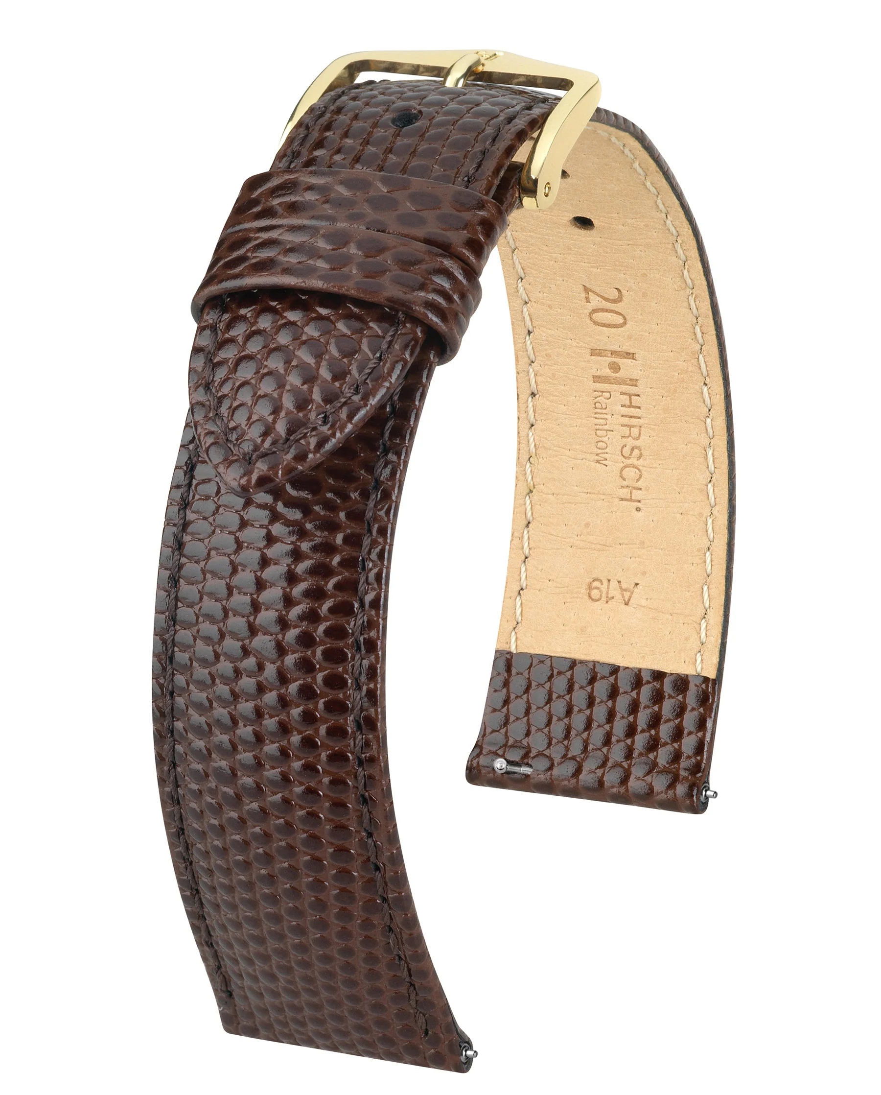 Ladies HIRSCH RAINBOW Lizard Embossed Calfskin Watch Strap 1230 26 - Image 3