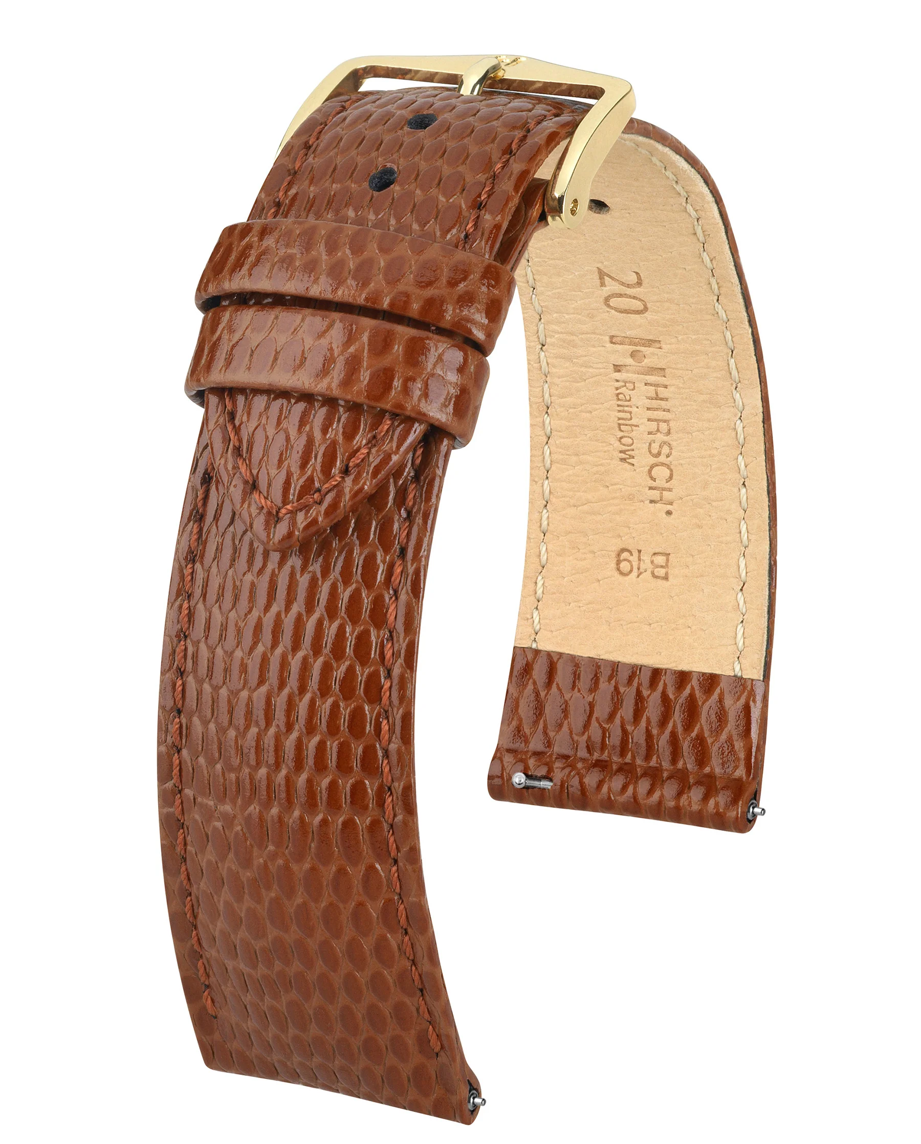 Ladies HIRSCH RAINBOW Lizard Embossed Calfskin Watch Strap 1230 26 - Image 4