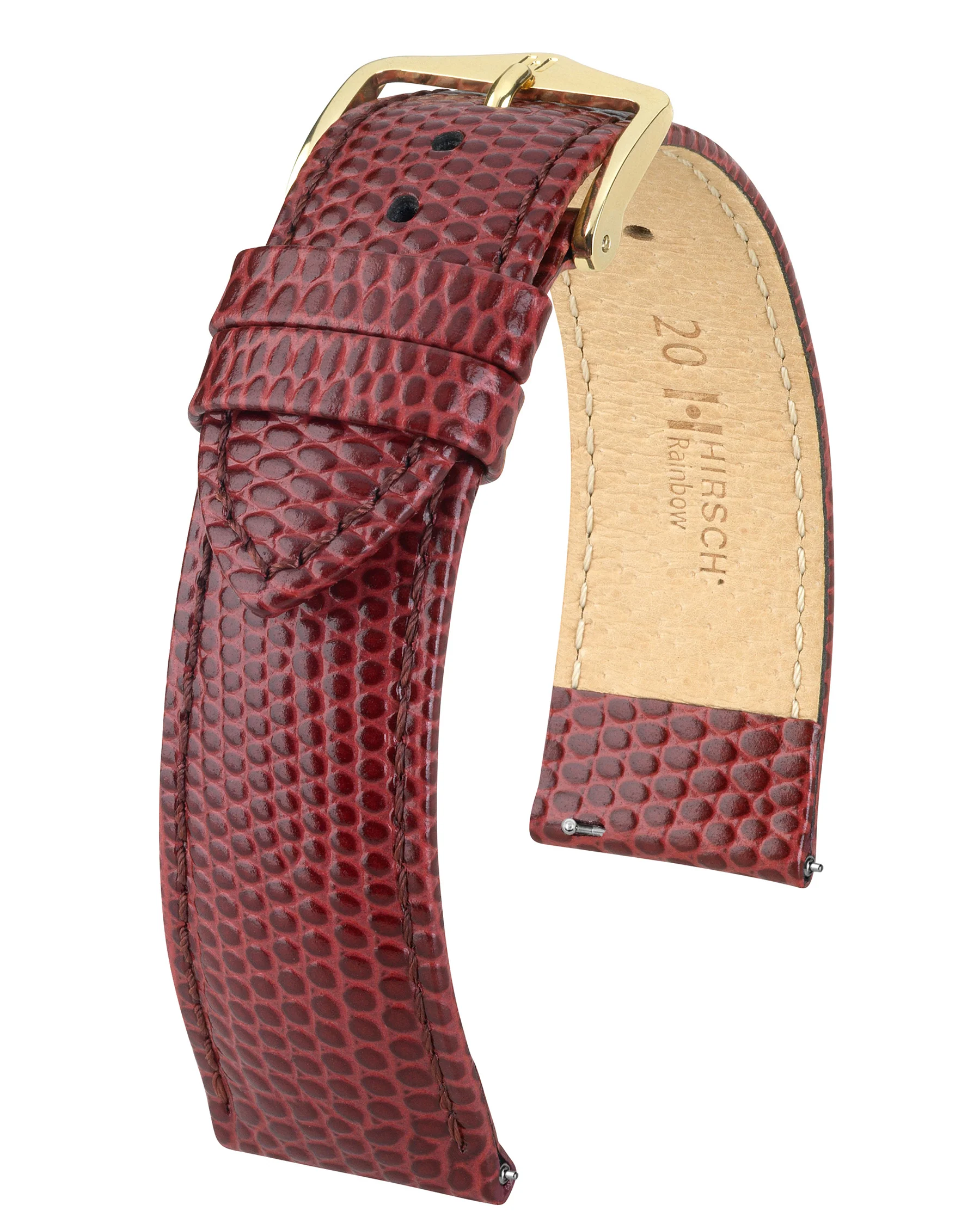 Ladies HIRSCH RAINBOW Lizard Embossed Calfskin Watch Strap 1230 26 - Image 5