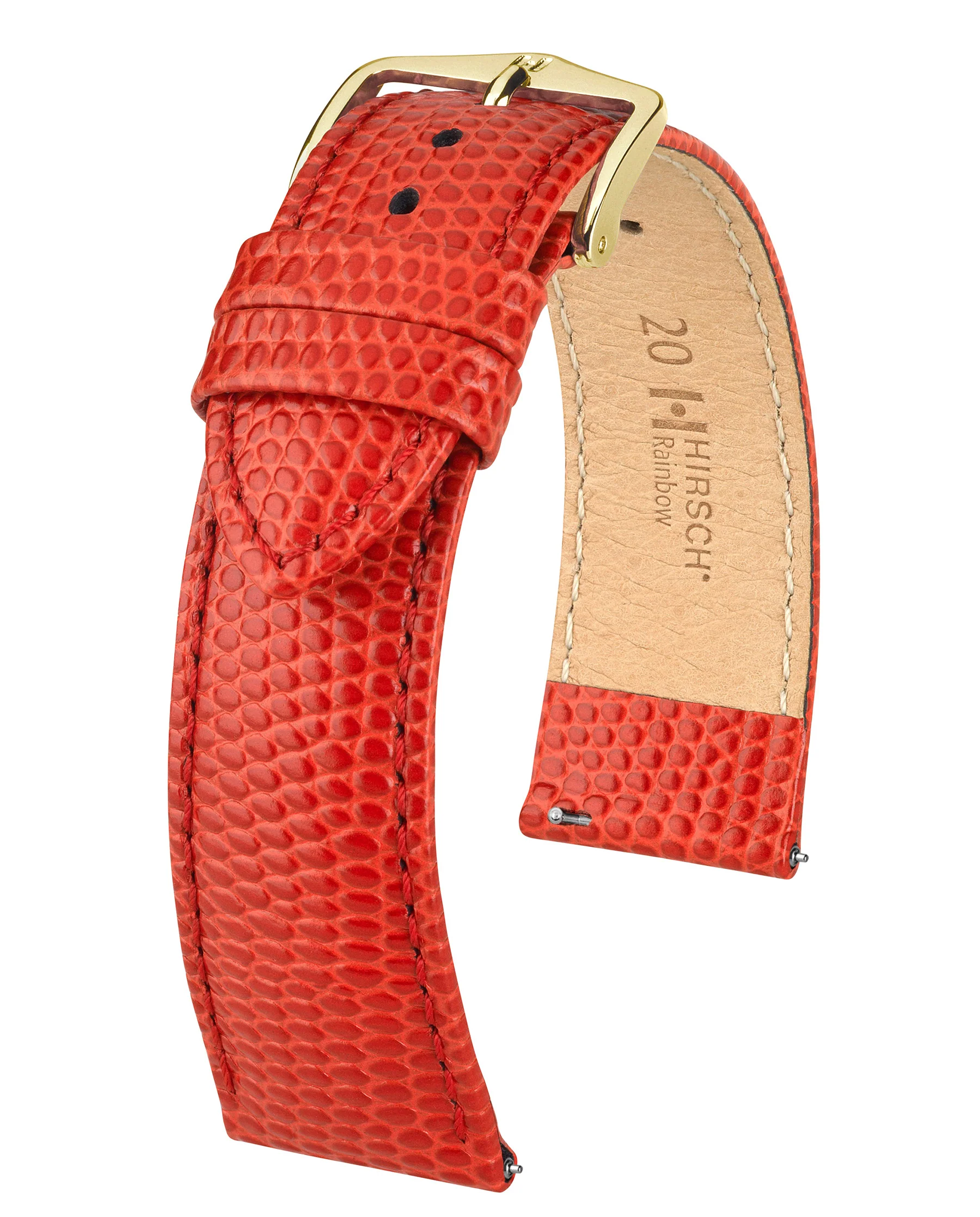 Ladies HIRSCH RAINBOW Lizard Embossed Calfskin Watch Strap 1230 26 - Image 7