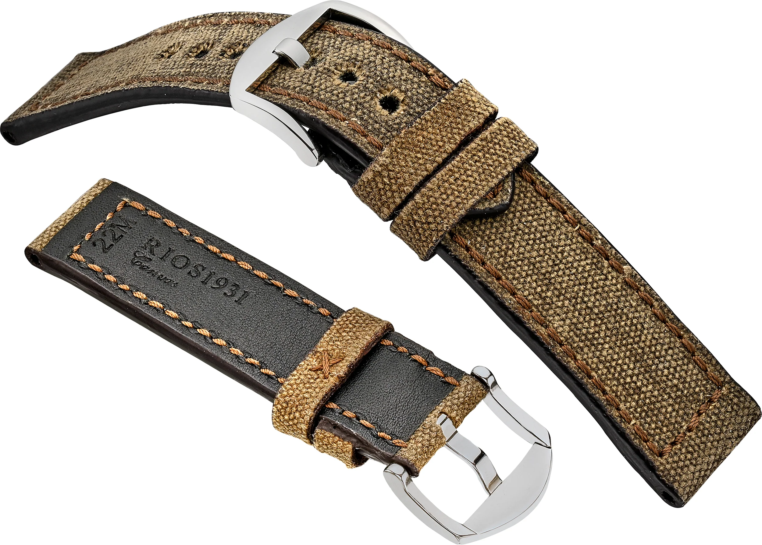 MARYLAND Vintage Canvas Watchband R186 - Image 7