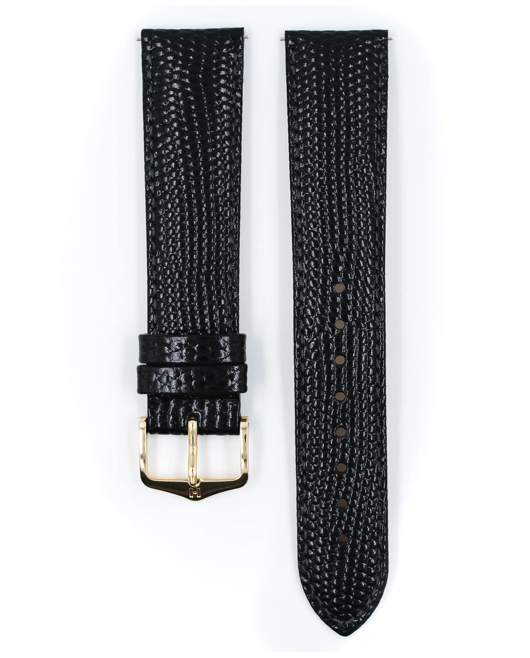 Men's HIRSCH RAINBOW Lizard Embossed Calfskin Watch Strap 1232 26 - Image 5