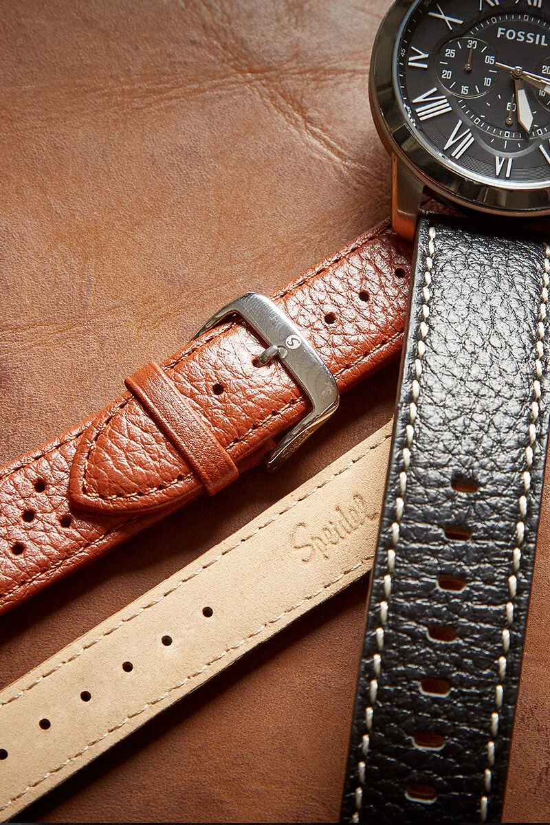 Men's Padded Leather Watchband with an Alligator Grain - Image 8