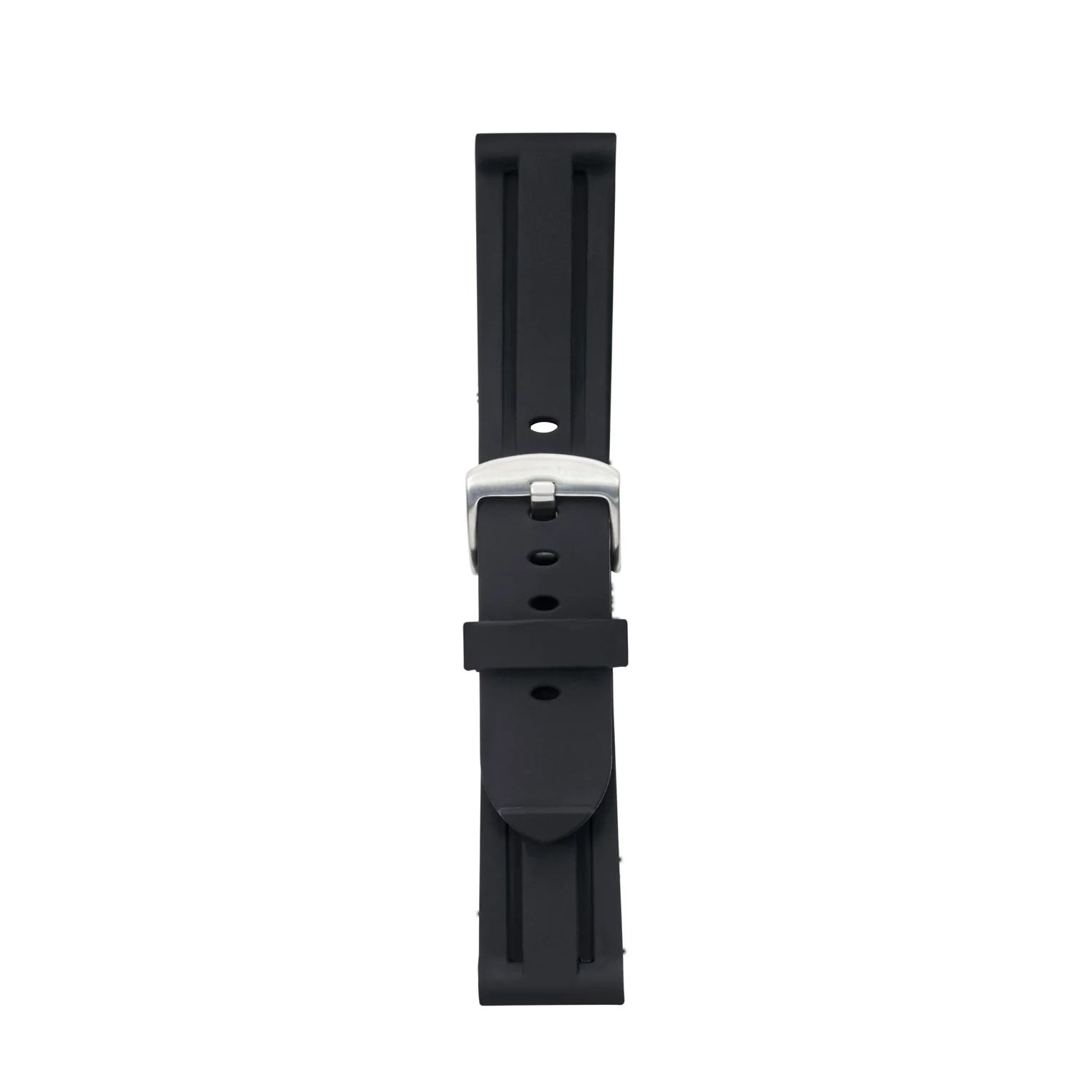 Black Silicone Watchband - Image 2