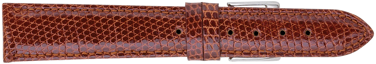 Genuine Lizard Watch Strap Padded and Stitched 177 - Image 14