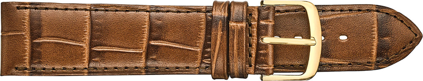 Fleurus Alligator Embossed Leather Watch Strap 194
