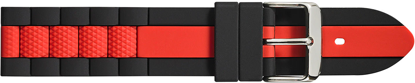 Silicone Watchband with textured center link  SB3200 - Image 3