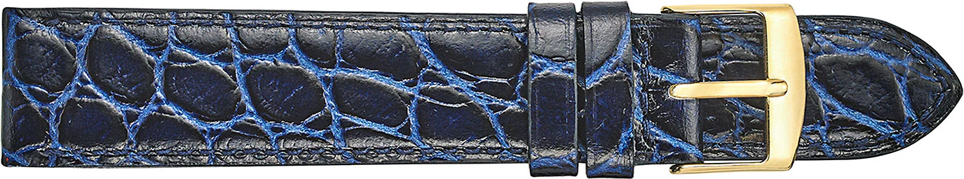 Crocodile Embossed Leather Watch Strap 371 - Image 5