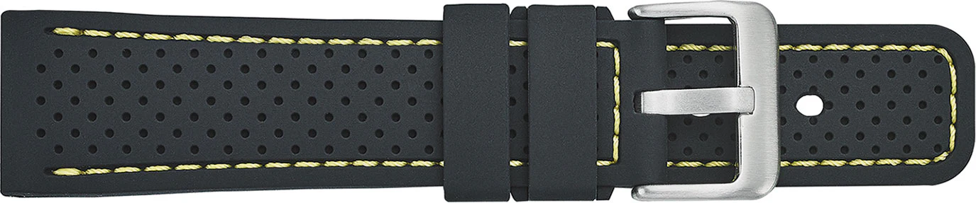 Silicone Sports Watchband with contrasting stitch and square tip  SB28