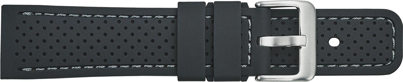 Silicone Sports Watchband with contrasting stitch and square tip  SB28 - Image 2