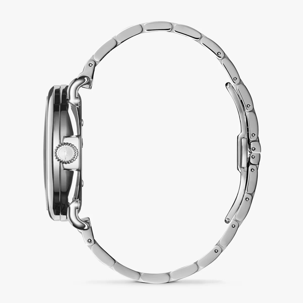 Shinola 41MM Runwell Velvet Alabaster with Blue Index Steel Watch - Image 6