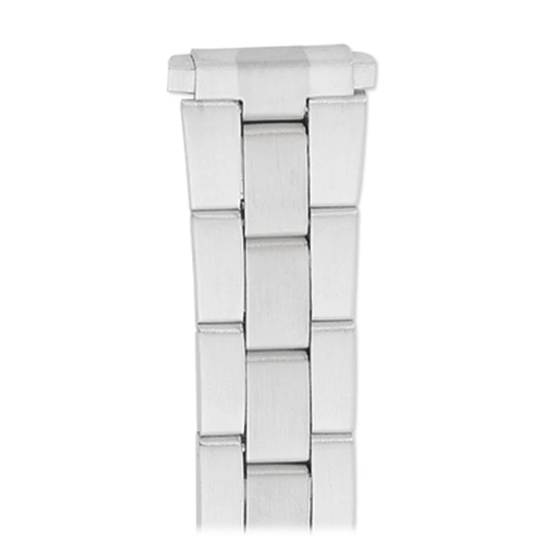 Ladies'  12-16MM Straight Adjustable End Wrapped Link Band in Dual Tone, Gold and Silver - Image 3
